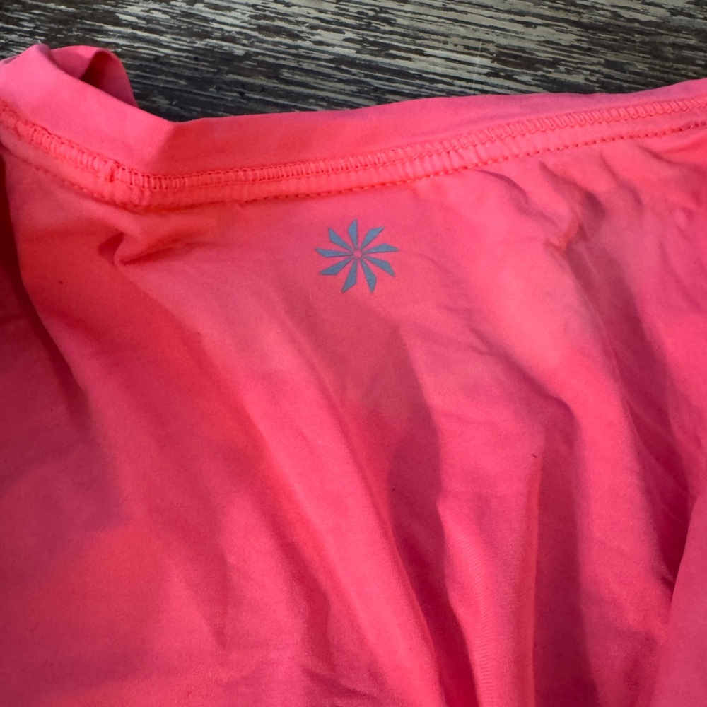 Athleta Bright Coral Long Sleeve Tee - Picture 7 of 7